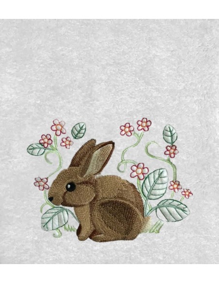 Drap de Bain Lapin 8 Personnalisé