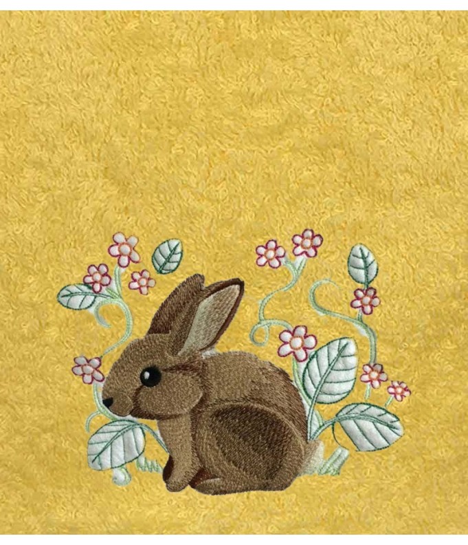 Drap de Bain Lapin 8 Personnalisé