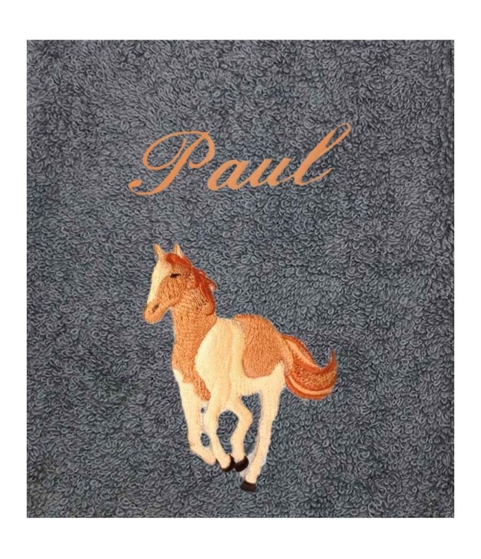 Drap de Bain Cheval 2 Personnalisé 70X140