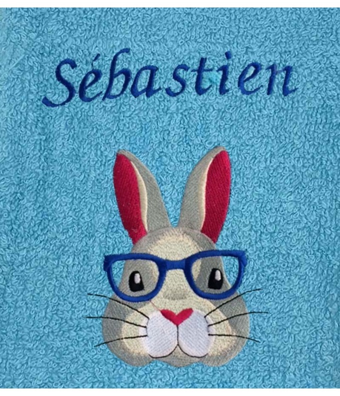 Drap de Bain Lapin 12 Personnalisé