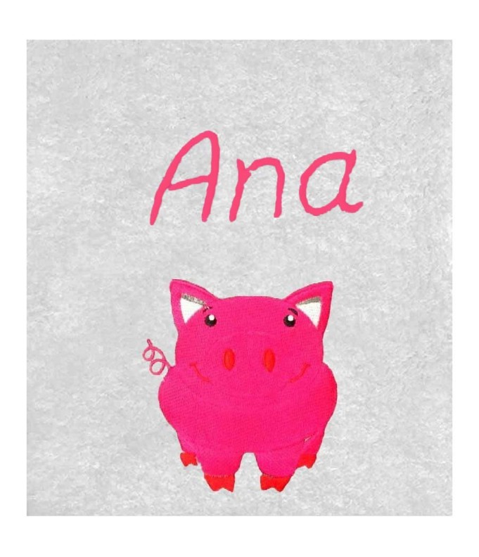 Drap de Bain Cochon Personnalisé 70X140
