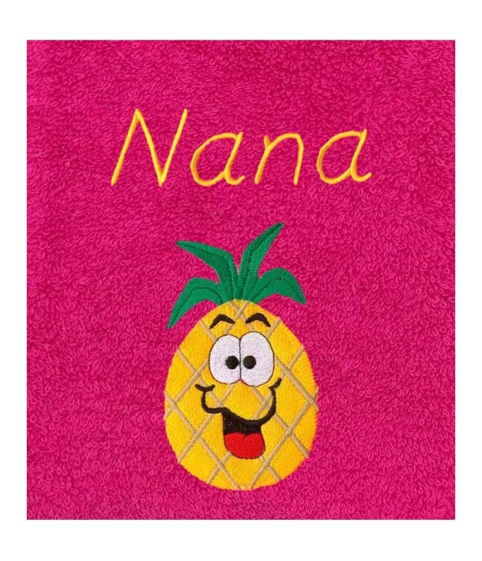 Drap de Bain Ananas Personnalisé