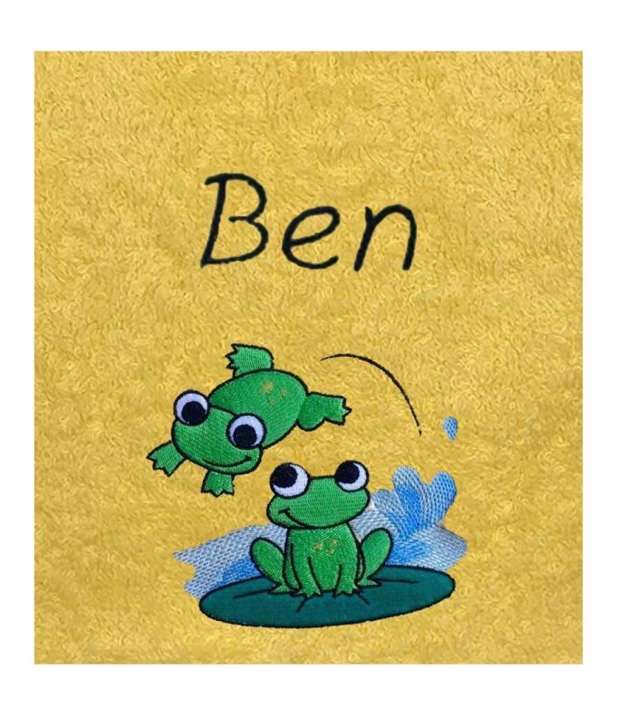Drap de Bain Grenouille 6  Personnalisé