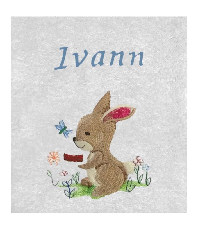 Drap de Bain Lapin 10 Personnalisé