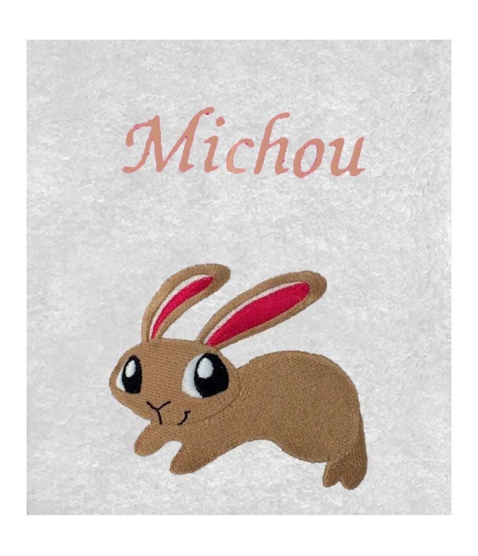 Drap de Bain Petit lapin Personnalisé