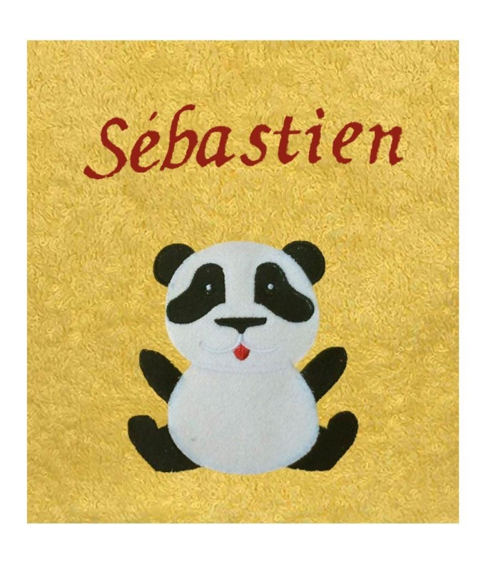 Drap de Bain Panda 2 Personnalisé