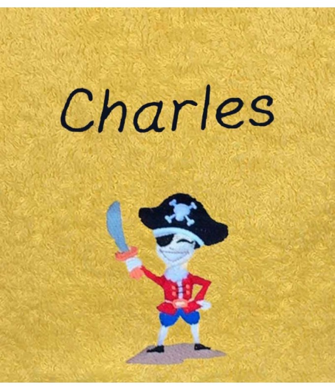 Drap de Bain Pirate Personnalisé