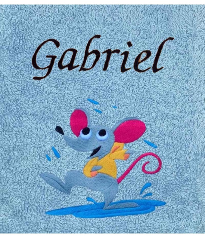 Drap de Bain Souris sous la Pluie Personnalisé