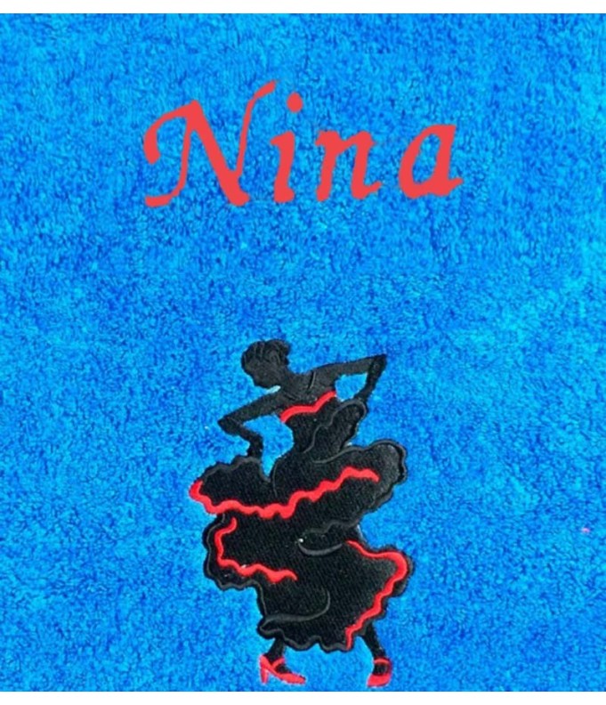 Drap de Bain Flamenco Personnalisé