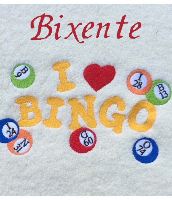 Drap de Bain Bingo Personnalisé