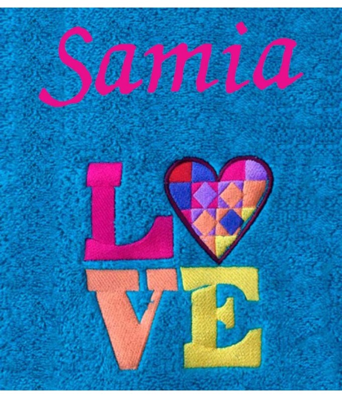 Drap de Bain  Love Personnalisé