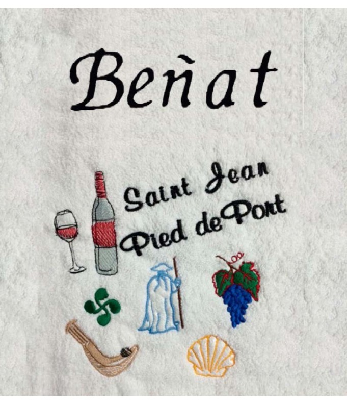 Drap de Bain Saint Jean Pied de Port Personnalisé 70X140