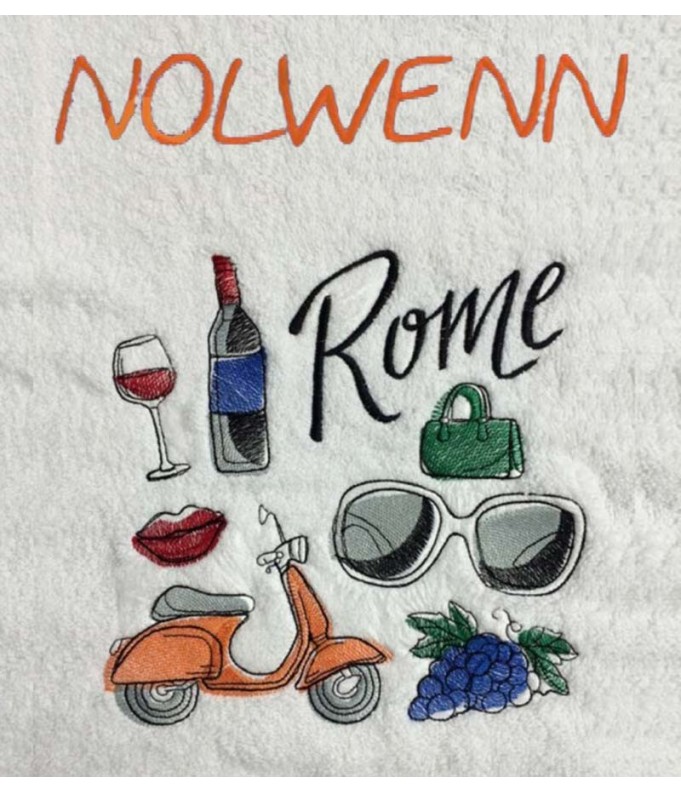 Drap de Bain Rome Personnalisé 70X140
