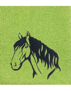 Drap de bain cheval