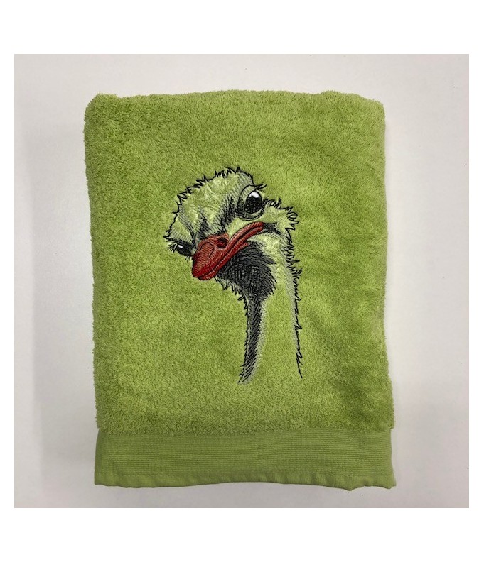 Drap de Bain Autruche Personnalisé 70X140