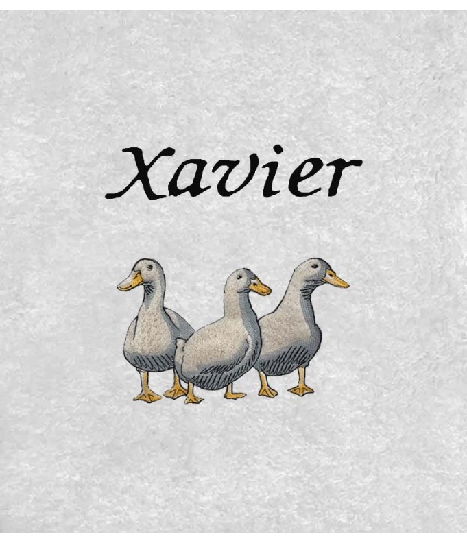 Drap de Bain les 3 canards Personnalisé