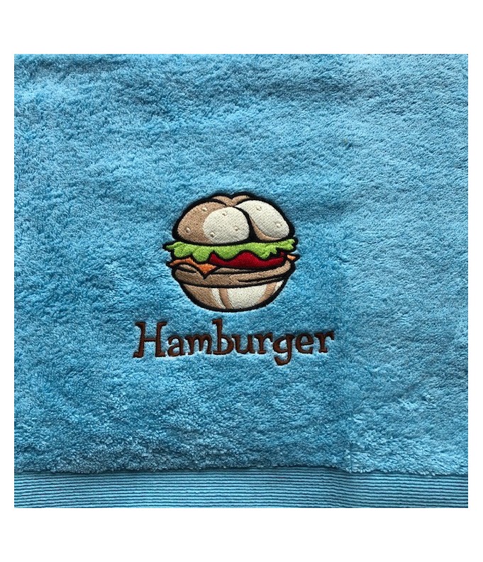 Drap de Bain Hamburger Personnalisé