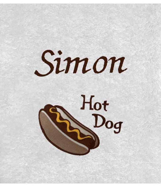 Drap de Bain Hot Dog Personnalisé