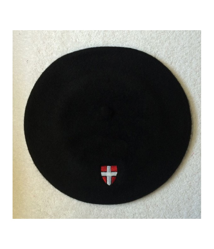 Béret savoyard noir fabrication française Laulhère