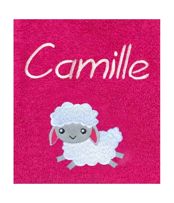 Drap de Bain Agneau Personnalisé 70X140