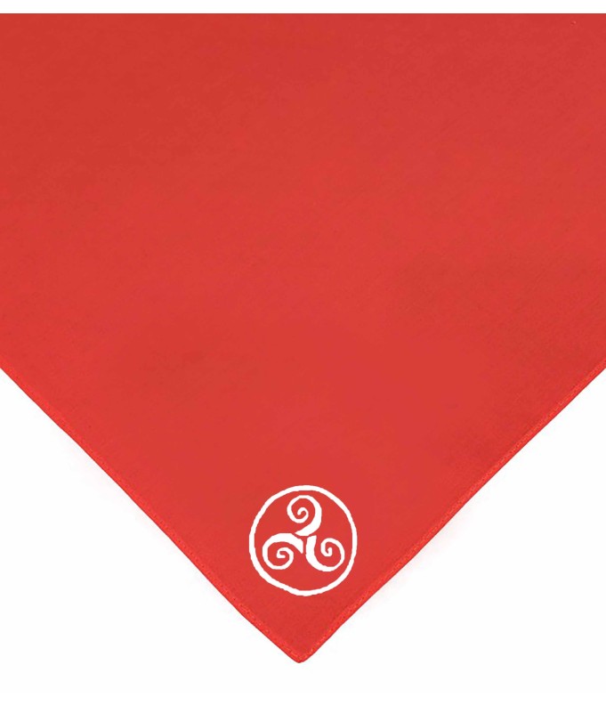 Foulard rouge Triskel