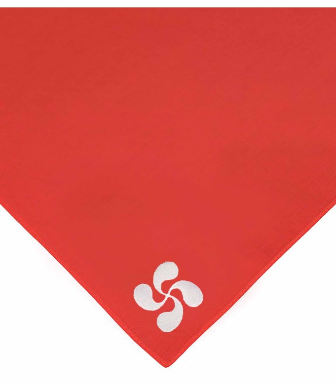 Foulard rouge croix basque