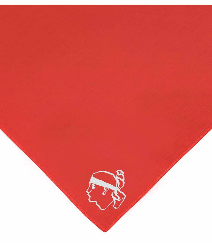 Foulard rouge Tête de Maure