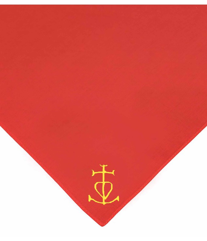 Foulard rouge Croix Camarguaise