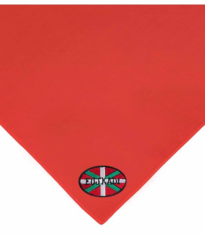 Foulard rouge Euskadi Brodé