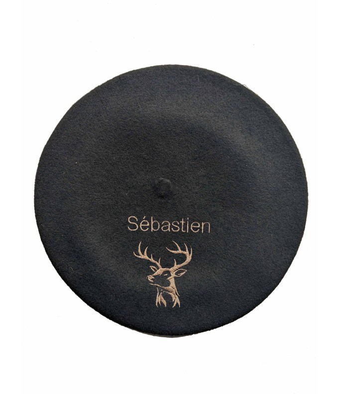 Béret Cerf 2 personnalisé