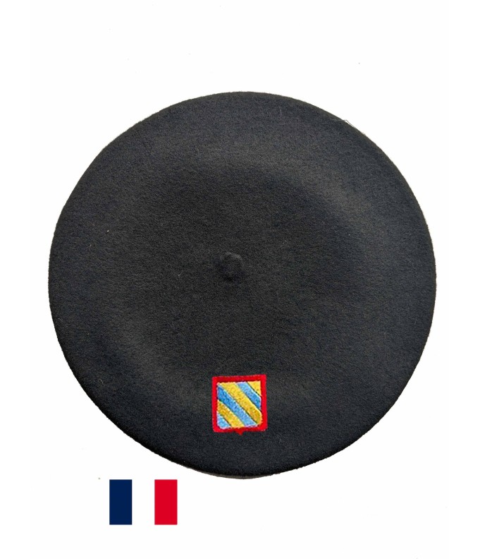 Béret Bourgogne noir fabriqué à Bayonne