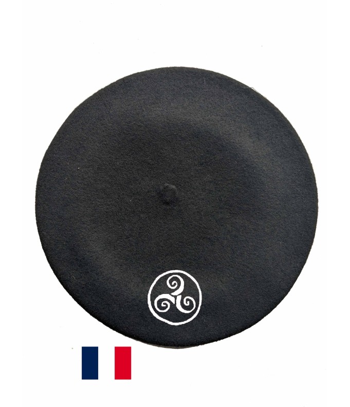 Béret Breton ( Triskel) fabriqué à Bayonne