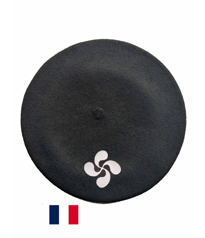 Béret Croix Basque fabriqué à Bayonne