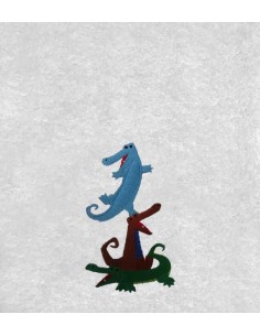 Drap de Bain Crocodile Personnalisé 70X140