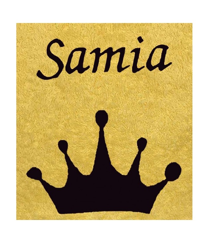 Drap de Bain Couronne Princesse Personnalisé