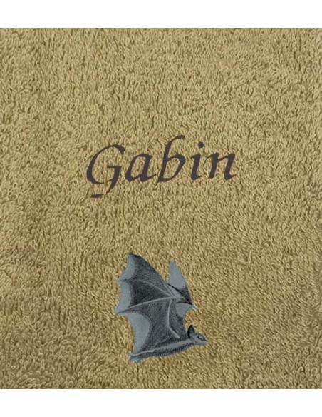 Drap de Bain Chauve souris Personnalisé 70X140