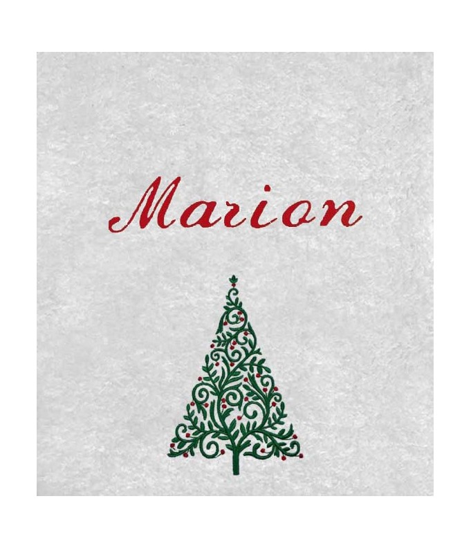 Drap de Bain Sapin Personnalisé
