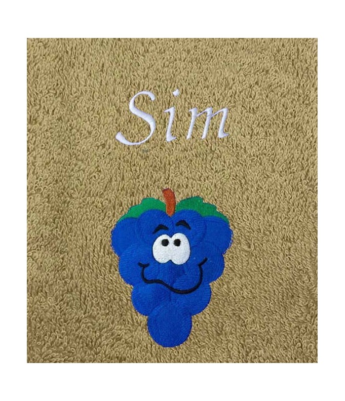 Drap de Bain Raisin Personnalisé