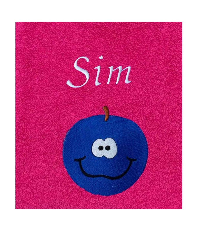 Drap de Bain Prune Personnalisé