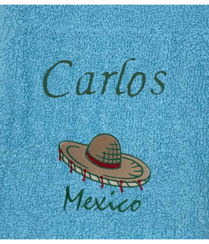 Drap de Bain Mexico Personnalisé 70X140