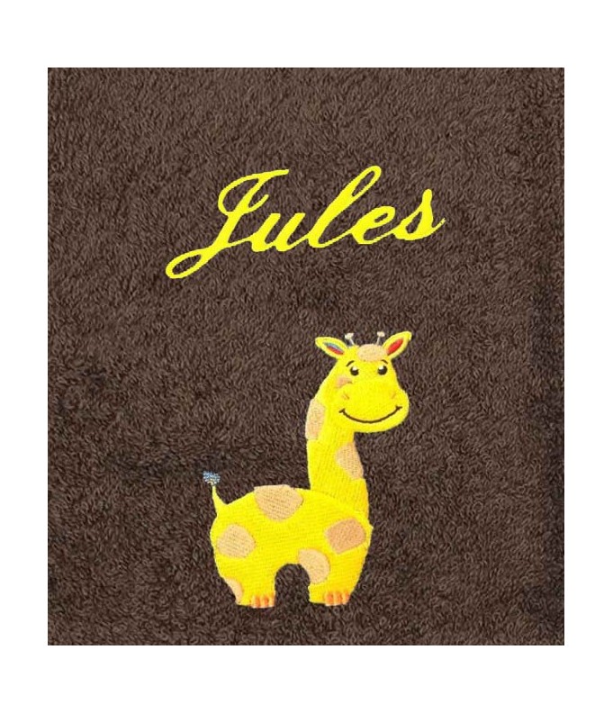 Drap de Bain Girafe 2 Personnalisé