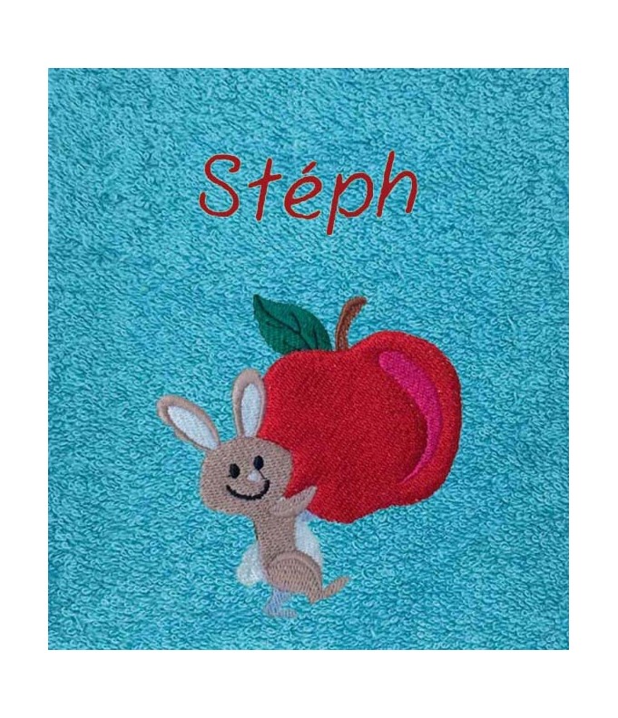 Drap de Bain Lapin 2 Personnalisé