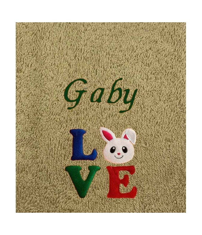 Drap de Bain Lapin 4 Personnalisé
