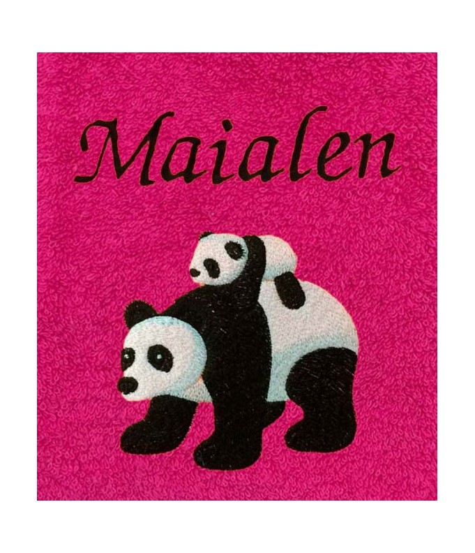 Drap de Bain Panda Personnalisé 70X140