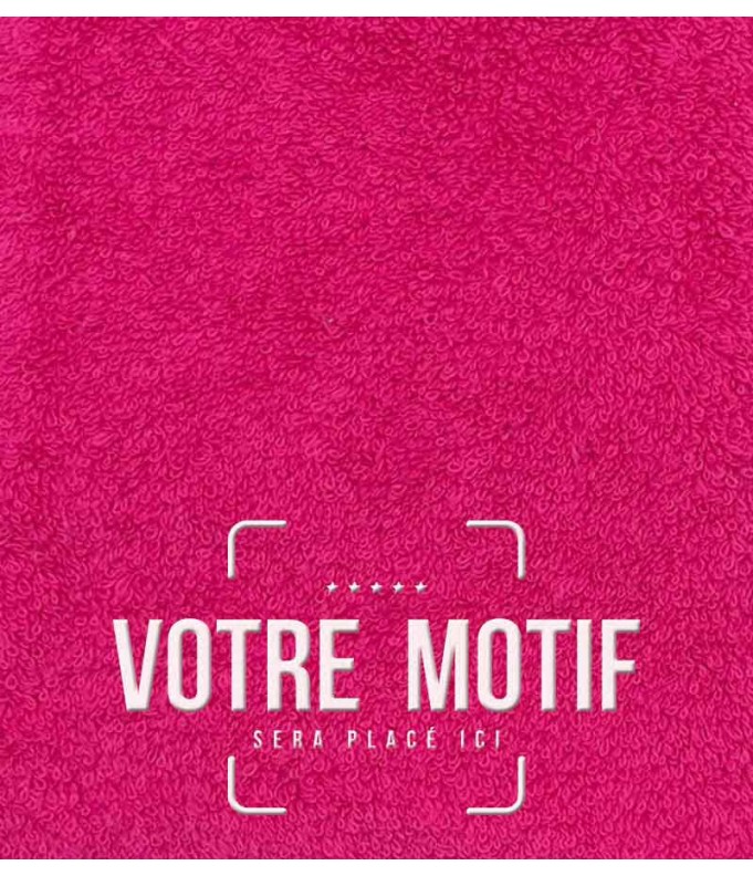 PEIGNOIR BRODÉ ADULTE PERSONNALISÉ DEVANT ET MOTIF DOS SANGLIER