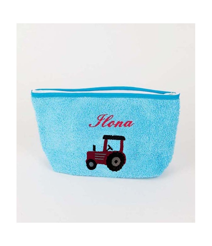 Trousse de toilette personnalisée avec motif  tracteur