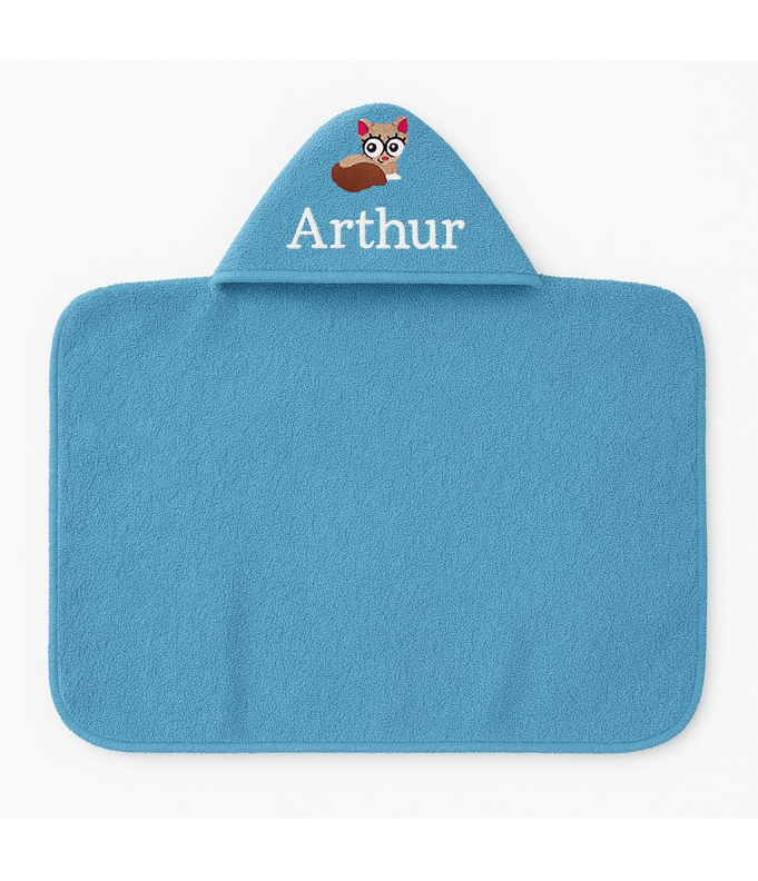 Maxi Cape de bain personnalisée avec motif chat