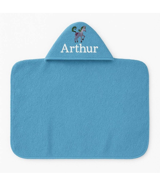 Maxi Cape de bain personnalisée avec motif licorne