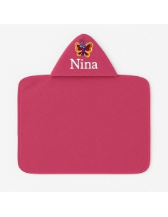 Maxi Cape de bain personnalisée avec motif papillon