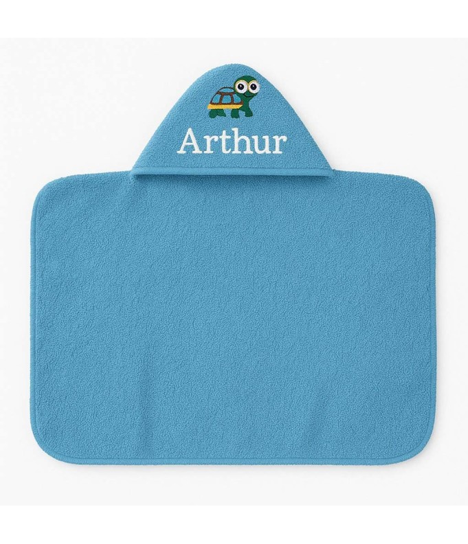 Maxi Cape de bain personnalisée avec motif tortue